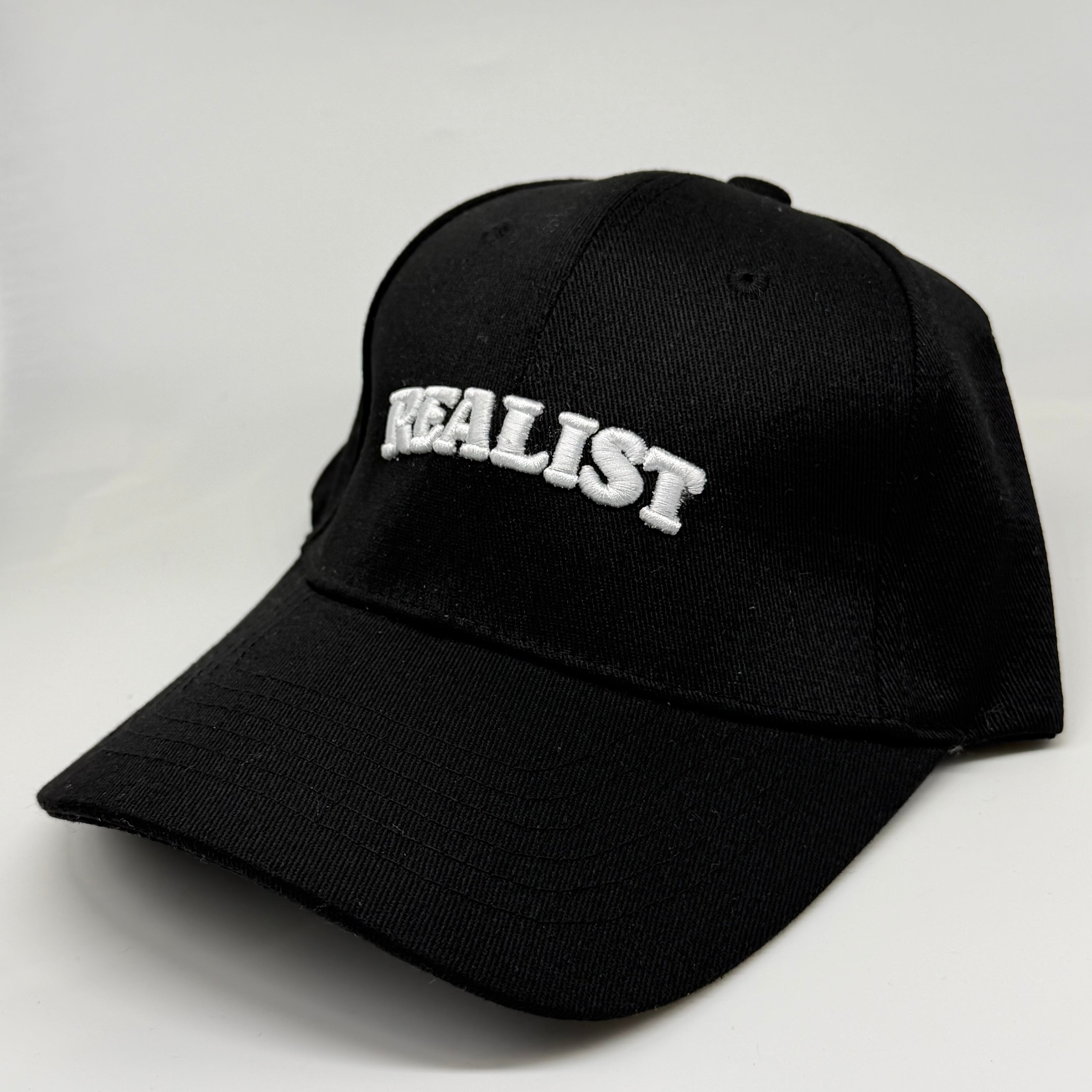 Realist Trucker - 3D Embroidered Black/White