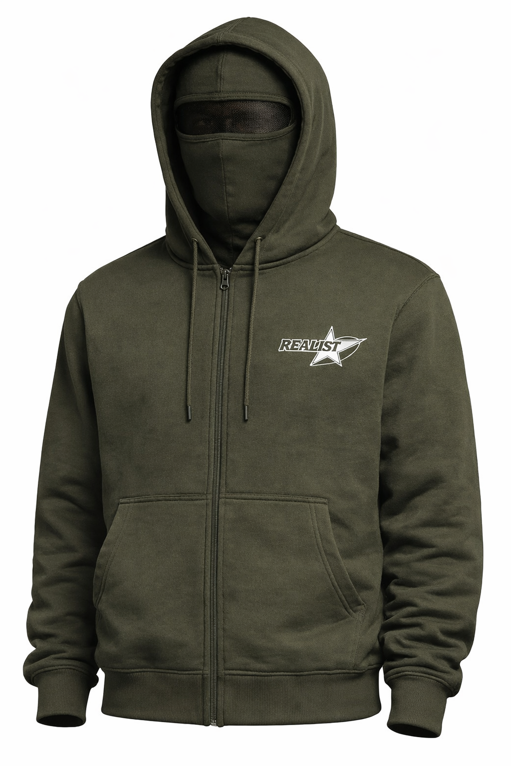 Ski Mask Hoodie - Khaki