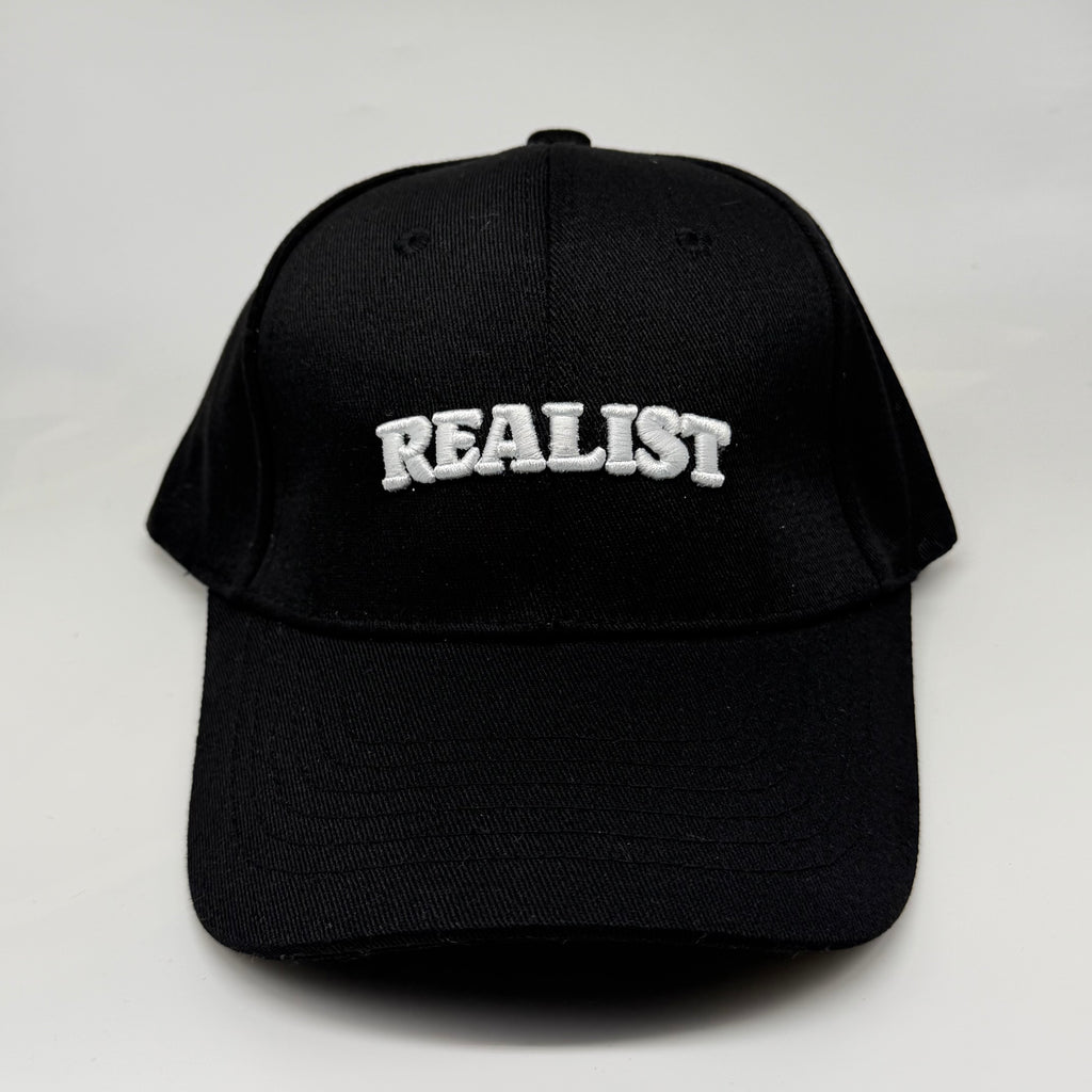 Realist Trucker - 3D Embroidered Black/White