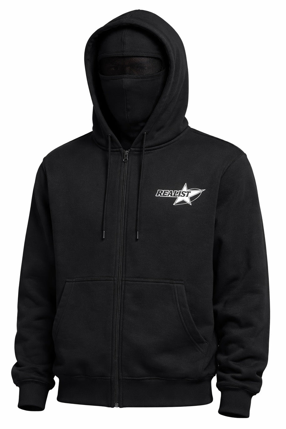 Ski Mask Hoodie - Black