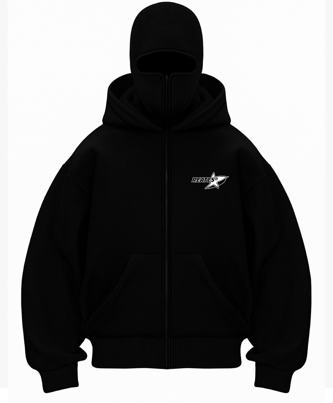 Ski Mask Hoodie - Black