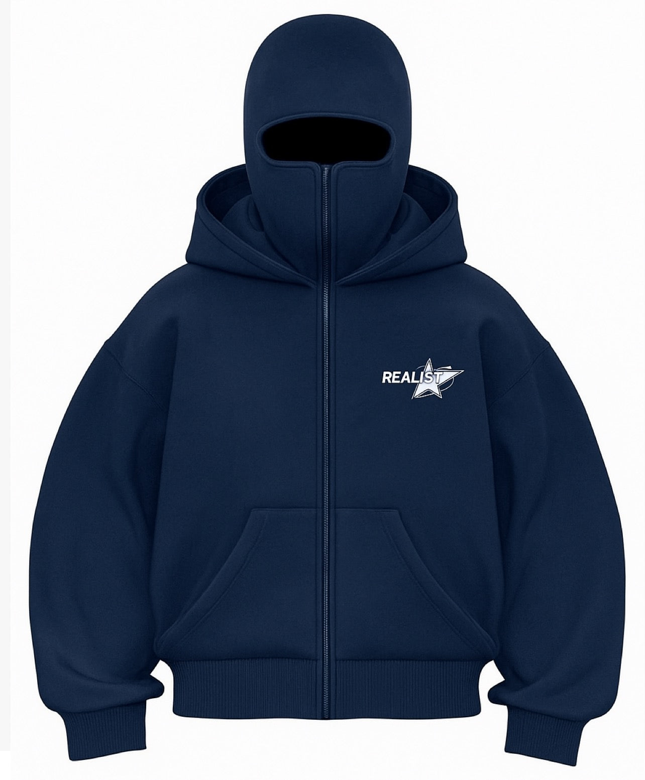 Ski Mask Hoodie - Navy